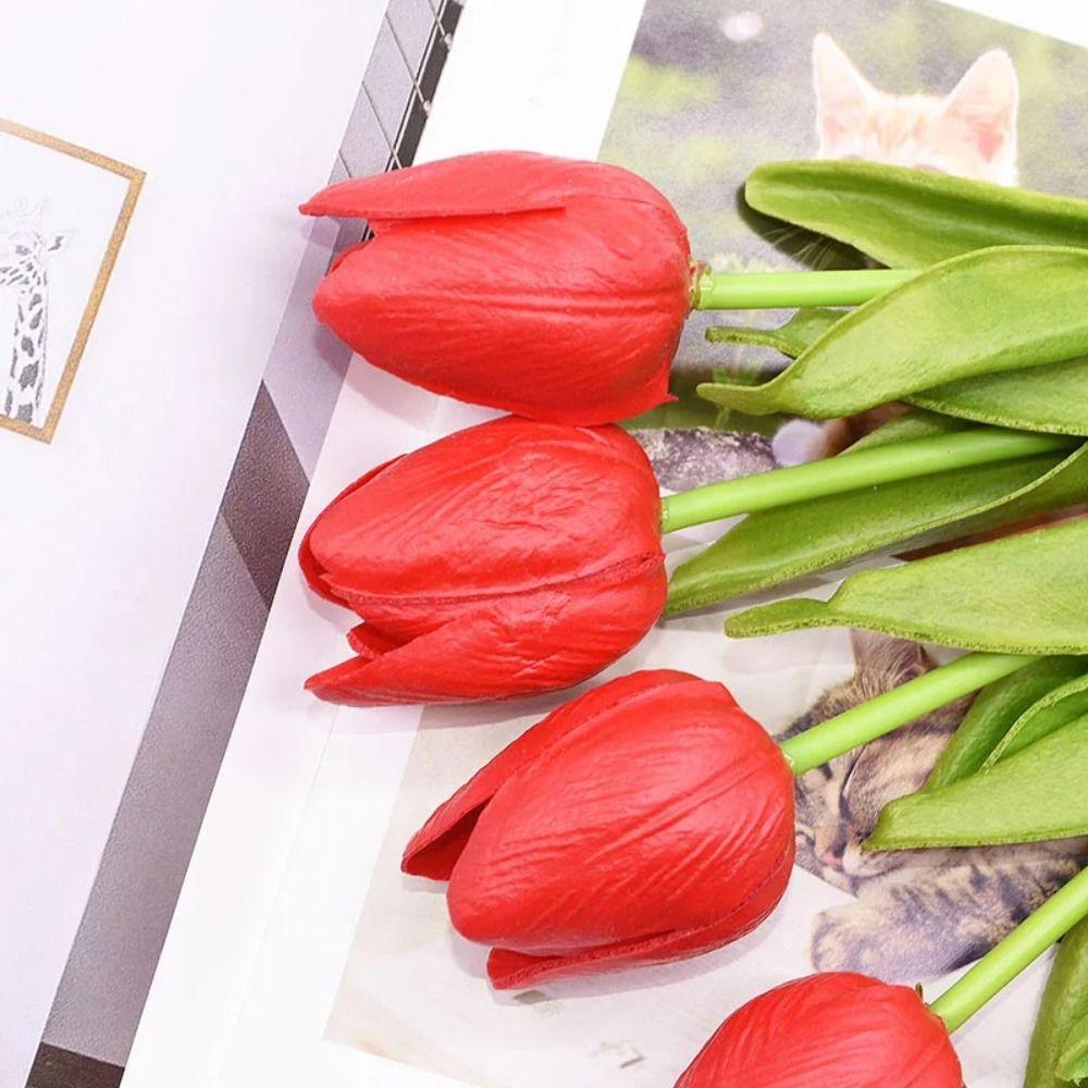 10Pcs Creative Simulated Tulip Flower Rustic Bouquet Decoration Set  Home Decoration