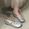Fashion Ladies Women Flats Shoes Mary Jane Designer New Style Butterfly Knot Flats Temperament Daily Dress Up Soft Soled Women Flats