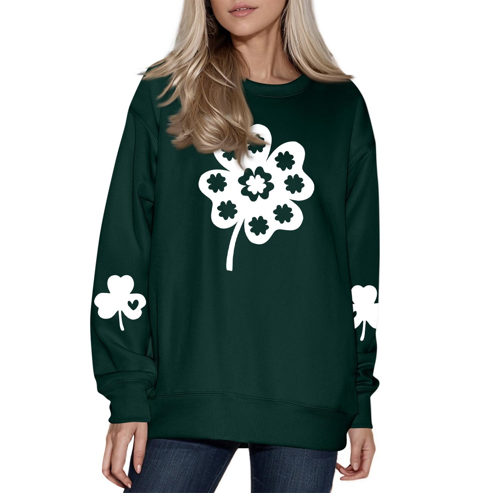 

Женская модная повседневная толстовка с длинным рукавом и круглым вырезом M