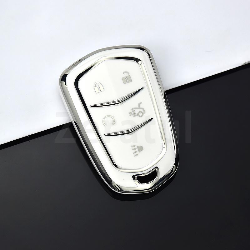 

Car Key Case Cover for Cadillac ATS CT6 CTS DTS XT5 Escalade ESV SRX STS XTS 28T ELR 2014 2015 2016 2017 2018 Auto Shell Holder