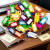 50pcs Colorful Plastic Key Tags Card Label Baggage Luggage Tags Luggage ID Tags  Hotel Number