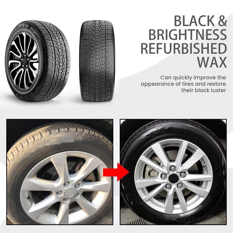 Tire Coating Cream Tire Shine Coating Cream For Auto Rust-Proof Formula Tire Retreader For SUVs Sedans RVs Small Cars Trucks