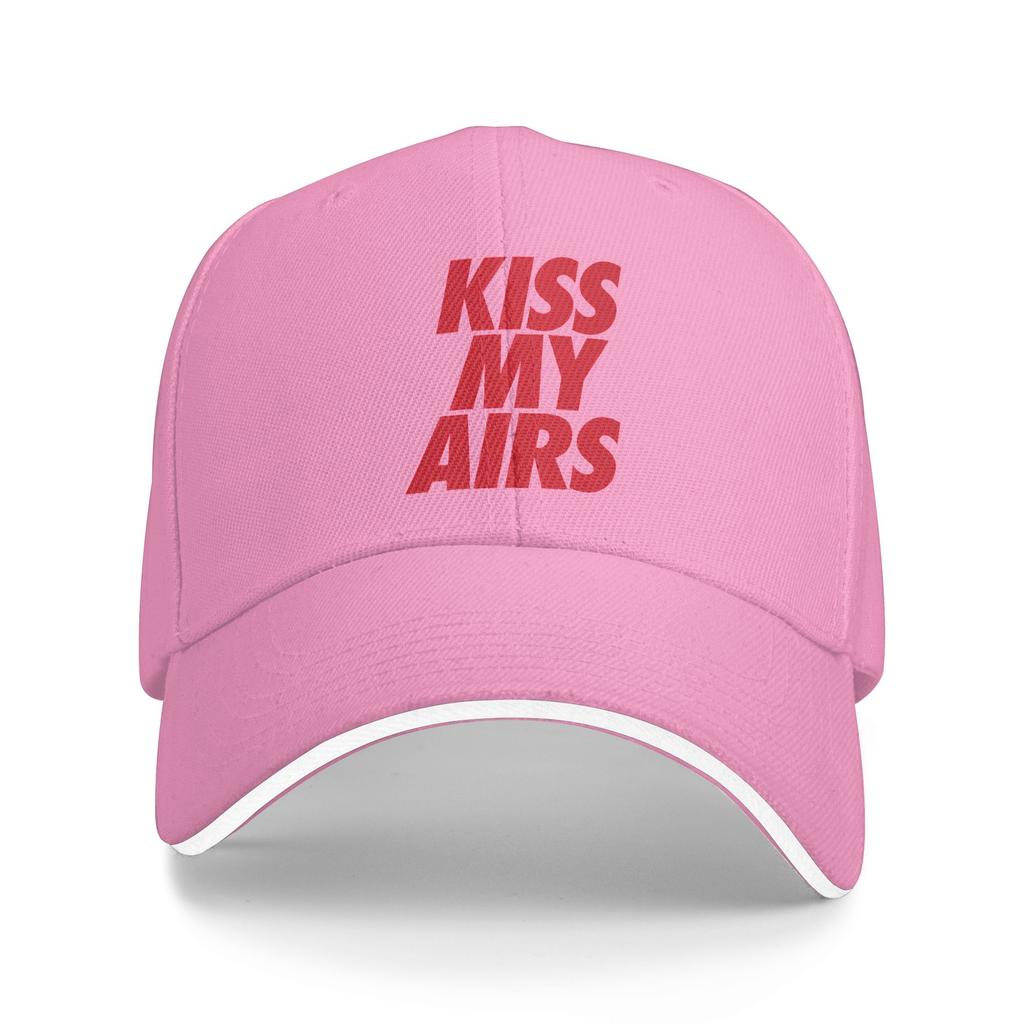 Personalized Classic Kiss My Airs Baseball Cap for Unisex Women Adjustable Adult Dad Hat Summer Sun Hat