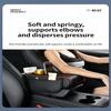 Car Center Console Armrest Cushion PU Leather Mat Memory Foam Support Universal Fit for SUVs and Sedans