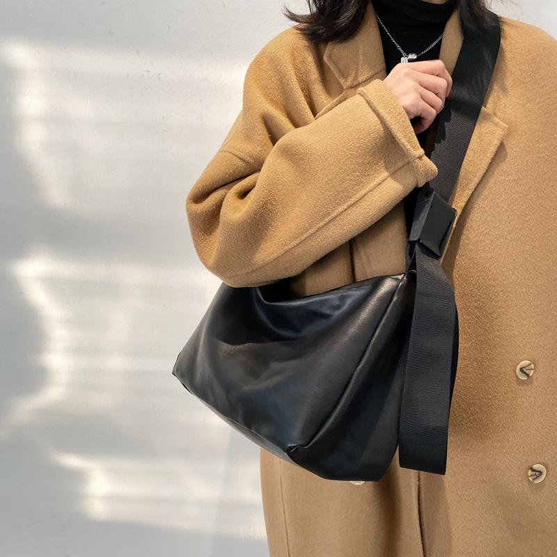 High-Capacity PU Women Bag Fashion Simple Office Lady Vintage Shoulder Bag Handbag Pures and Bags Crossbody Girls Bags