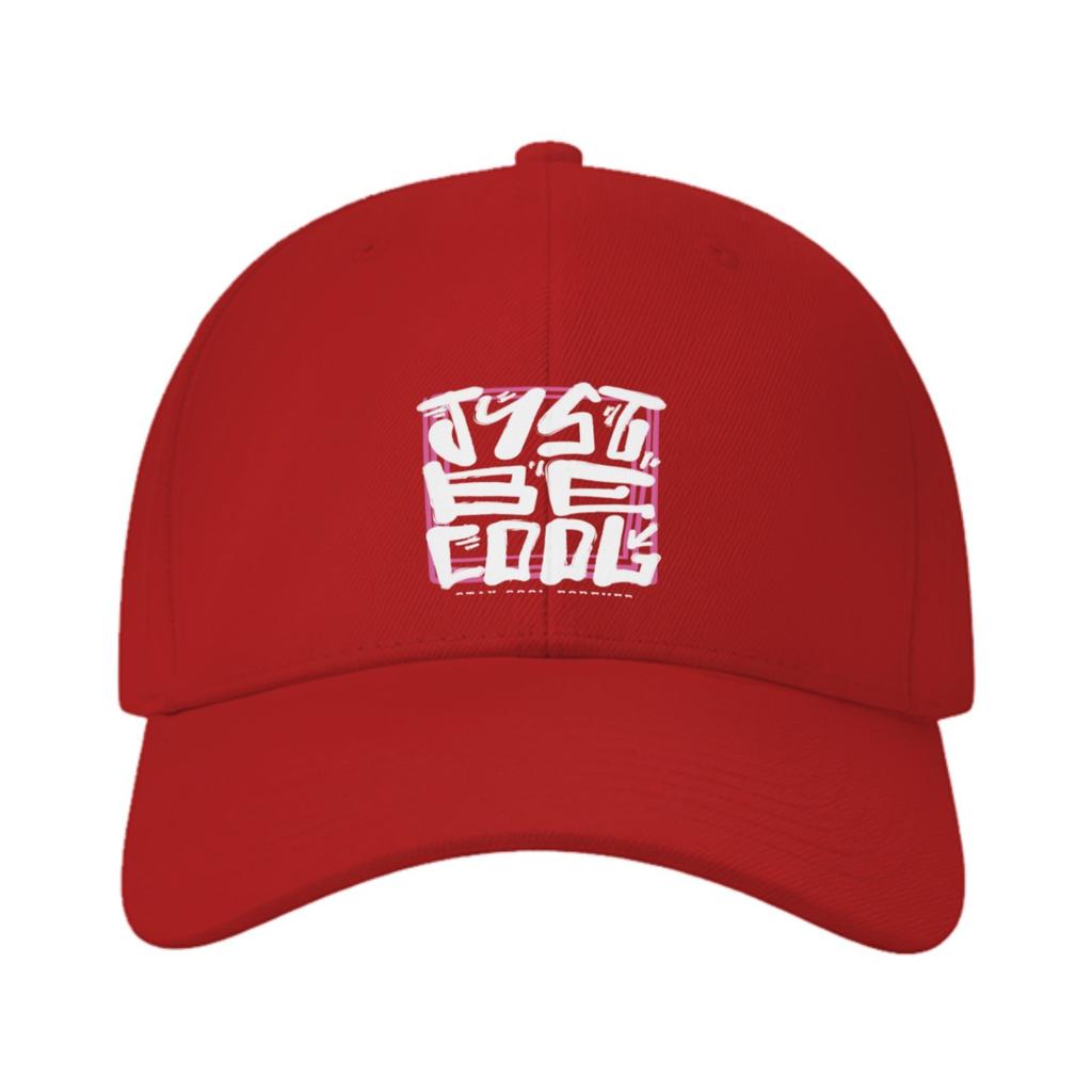 Just Be Cool Grafik Baseballkappe Lässig Baumwolle Erwachsenen Verstellbar Streetwear Hut