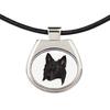 Belgian Shepherd Dog, Belgian Sheepdog – Necklace with a geometric design and the inscription "Art-Dog" | Art-Dog