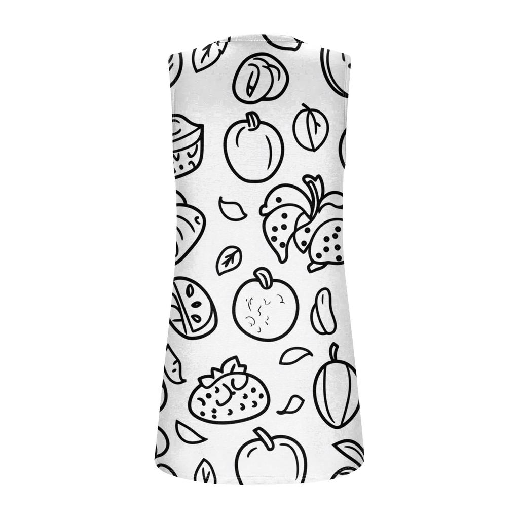 Women's Tank Top Casual Print Sleeveless Fashion Square Collar Blouse Fit Summer