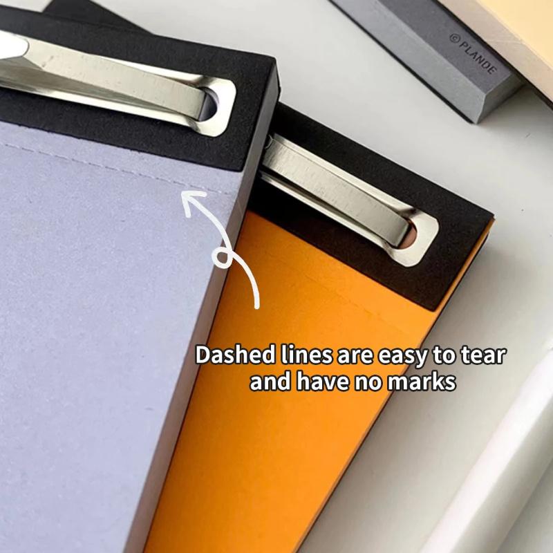 75 Sheets Of Plande Note Book Can Be Torn Student Study Memo Hand Account Non-adhesive Notepad Blank Four-color Note Book Pocket