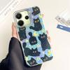 Cute Moon Black Cat Phone Case for Xiaomi Redmi Note 14 13 Pro Plus 13C A5 13T 14T Poco C71 C65 Shell Girls Back Silicone Cover