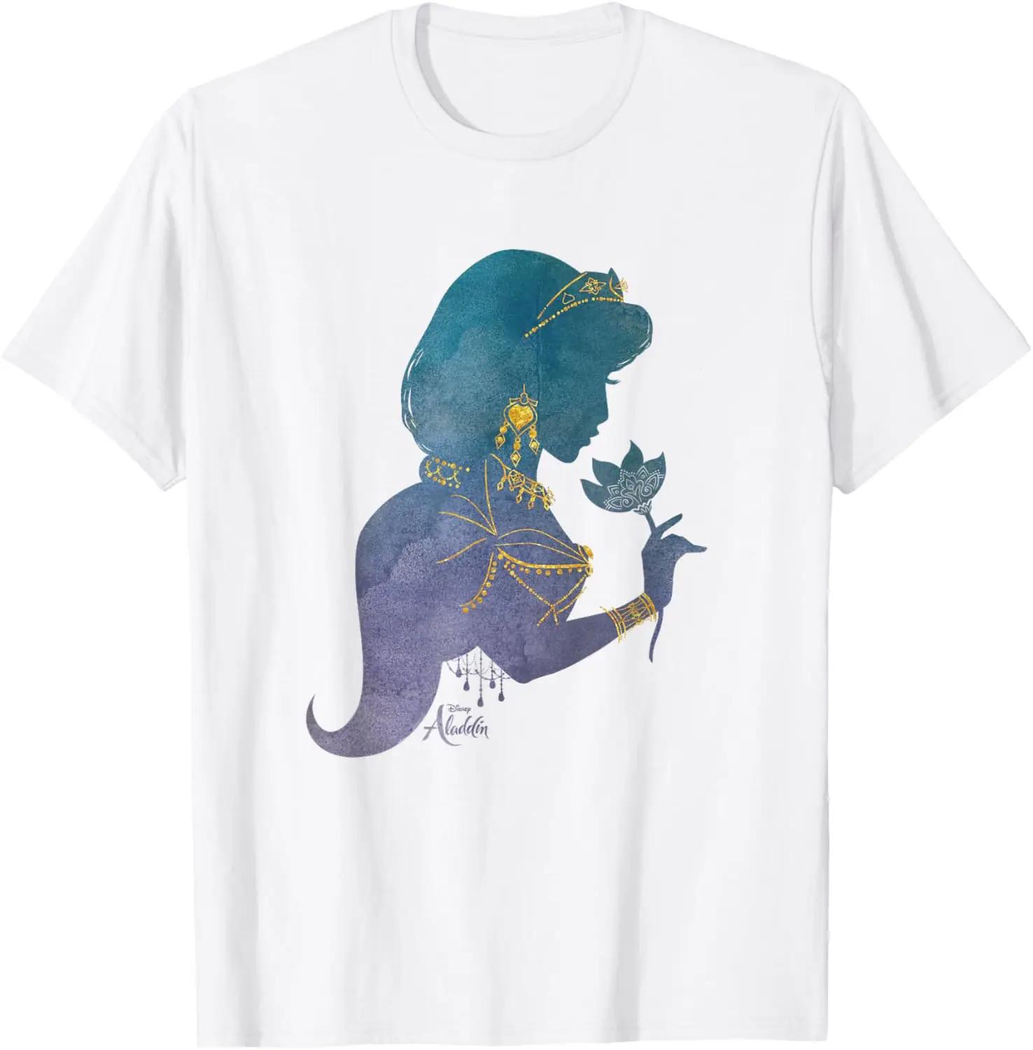 Hot Fashion Casual Disney Aladdin Live Action Princess Jasmine Jewelry T-Shirt T-Shirt S-4XL Four Seasons L