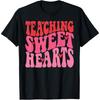 Teaching Sweethearts Teacher Valentine's Day Groovy Retro Cotton Men T Shirt