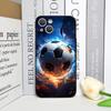 Creative Lightning Football Printed Phone Case for iPhone 17 16 12 11 14 13 15 Pro Max Mini XS MAX XR 7 8 14Plus TPU Soft Cover