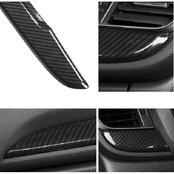 For Honda CRV CR-V 2017- Carbon Fiber Console Dashboard Cover Trim Decor