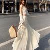 Spring Summer Women Skirts Vintage High Waist Elastic Patchwork Long Cake A-line Skirt Long Skirts for Women