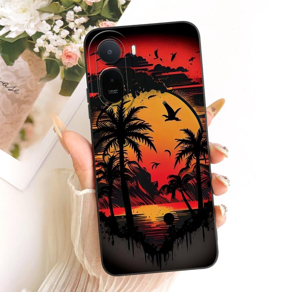 Per Xiaomi Redmi A7 Pro 2026 Custodia per Telefono Pittura Spiaggia del Tramonto alla Moda Per Redmi A7 Pro A7Pro Copertura in Silicone Morbido Paraurti