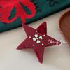 Red Series Hair Accessories: Multi-Style BB Clips & Festive Hairband for Women