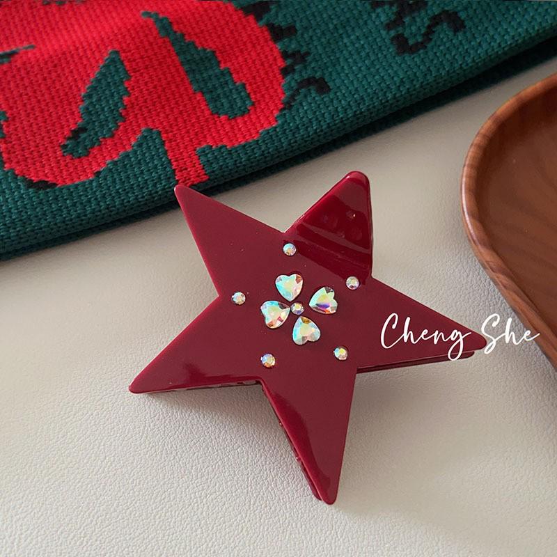 Red Series Hair Accessories: Multi-Style BB Clips & Festive Hairband for Women