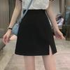 High Waist A-Line Slit Miniskirt - XS Plus Sizes, Trendy Summer Suit for Hot Girls