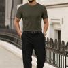 Men's Summer Breathable Ice Silk Mesh Short Sleeve T-Shirt Lightweight Quick Dry Round Neck Casual Top for Outdoor and Daily Wear
