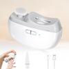 Automatic Nail Clipper Electric Nail Trimmer Polisher Nail Cut 2 In 1 Portable Fingernail Cutter with Light 2 Speeds File Nail Clip  Rechargeable
