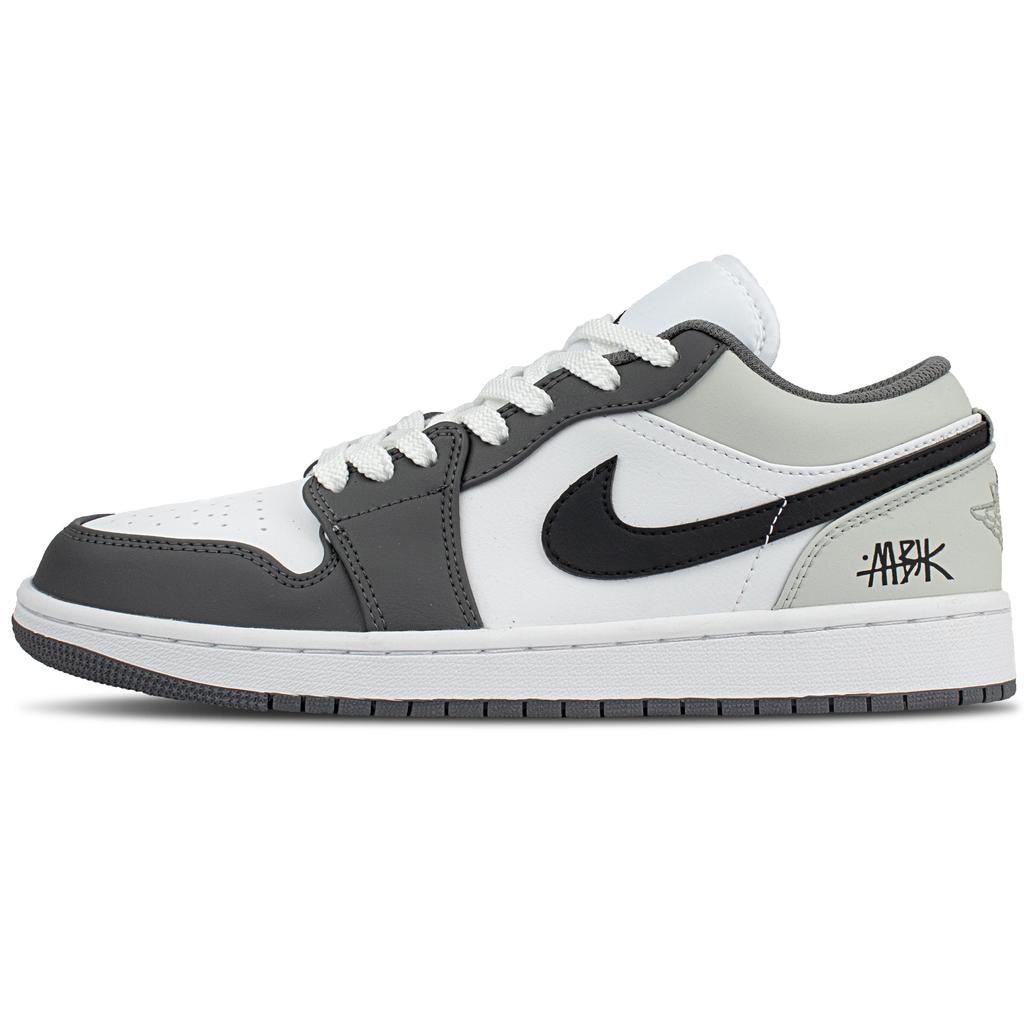 Jordan Air Jordan 1 Low Top Vintage Unisex Gray 553558-152(Team845-Box)