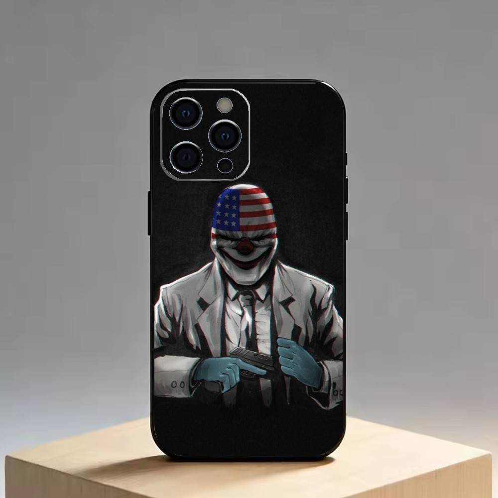 Payday   Phone Case For iPhone 17,16,15,14,13,12,11 Plus,Pro Max,XS,Soft Silicone Black Cover