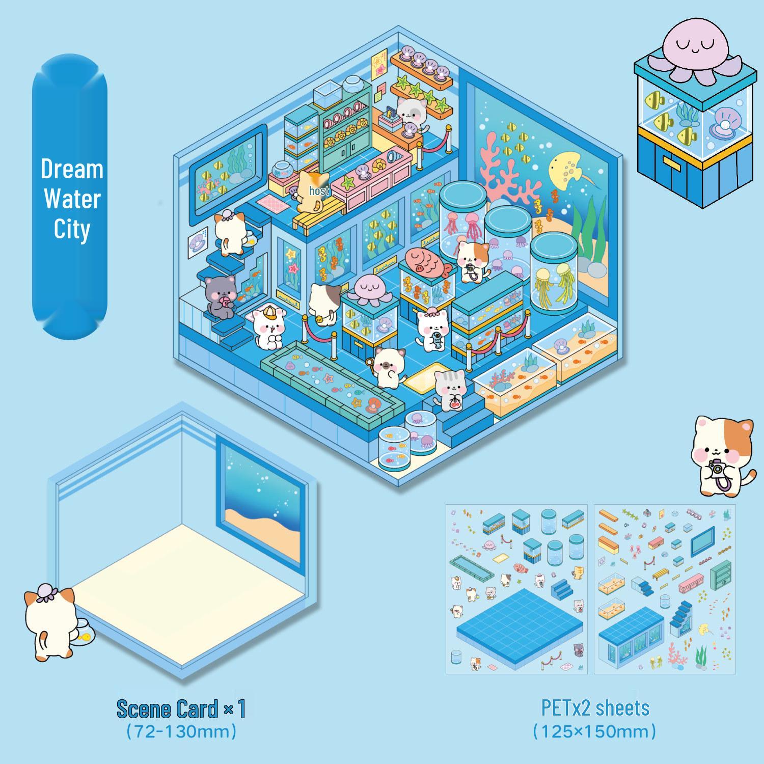 Zaomo Miniature Time Dwellings Stickers - DIY Student Handmade Scene Decoration