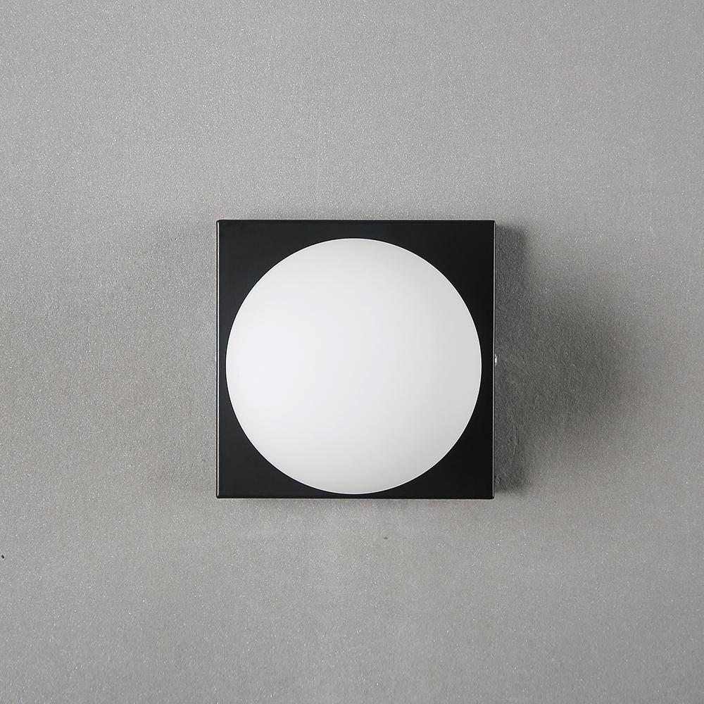 Square Dish LED Wall Lamp Wall Lighting Fixtures for Bedroom Living Room Indoor Ball In the Ball Glass Wall Sconce for Corridor
