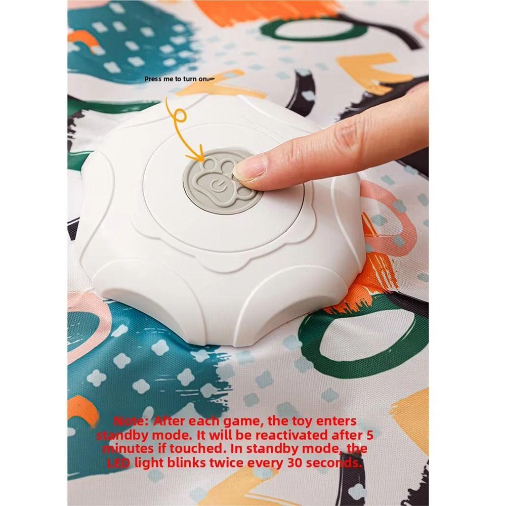 Built-in Feathers Cat Hide and Seek Toy Motion Sensing Automatic Cat Teaser Indoor Game