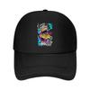 Colorful Character Art - Inspired, Vibrant Anime Figure Design Mesh Baseball Cap