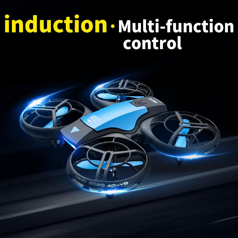 V8 New Mini Drone 4k Profession HD 1080P Wide Angle Camera WiFi FPV RC Dron Height Keep Drones Helicopter Kids Toys 4DRC