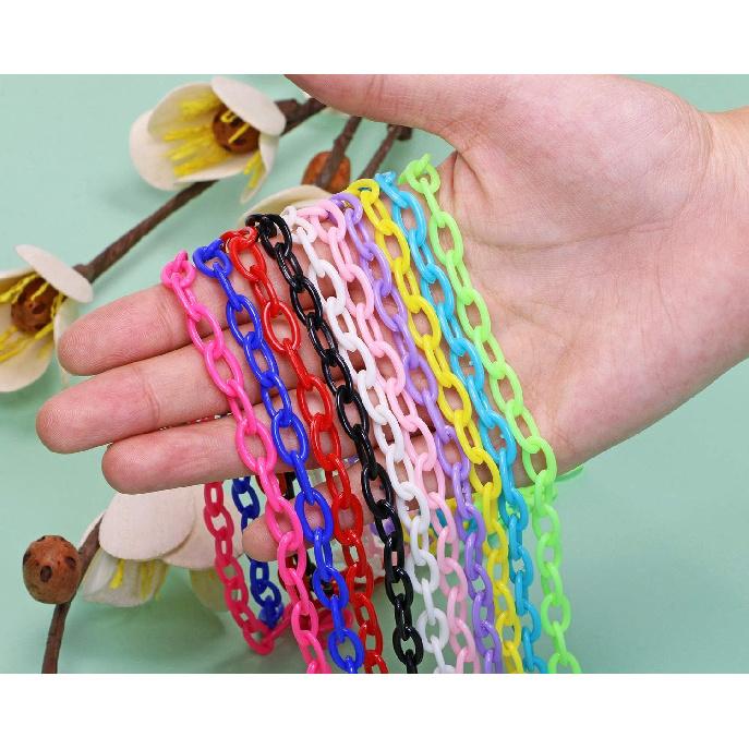 ONLYKXY Plastic Chain, Bird Chain, Birds Toys for Cage