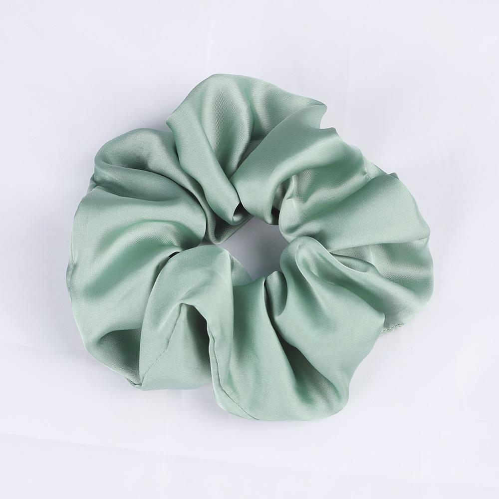 Silk Satin Scrunchies Elastic Hair Bands Women Girls Ponytail Holder Hair Ties Headbands High Quality Hair Accessories Fashion