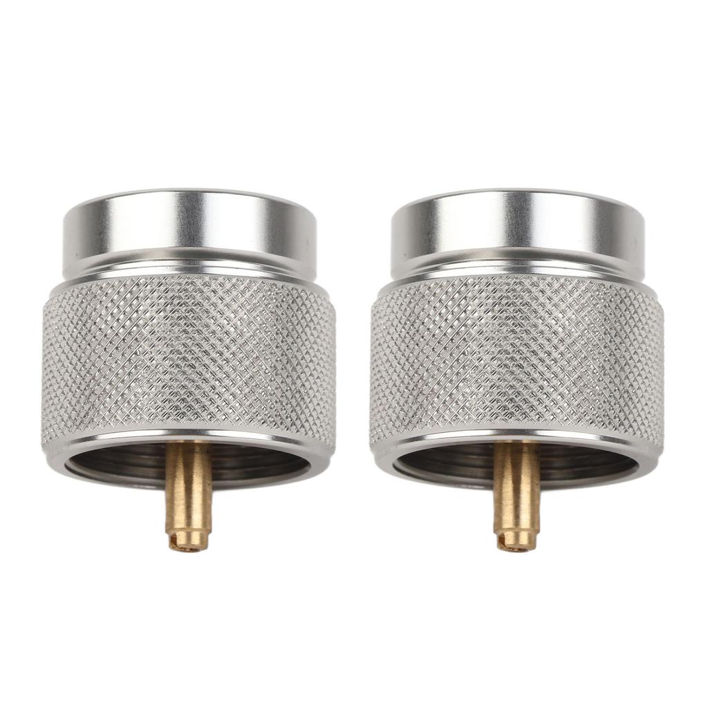2Pcs Cassette Gas Tank Converter Connector Cylinder Adapter for Outdoor Camping Picnic
