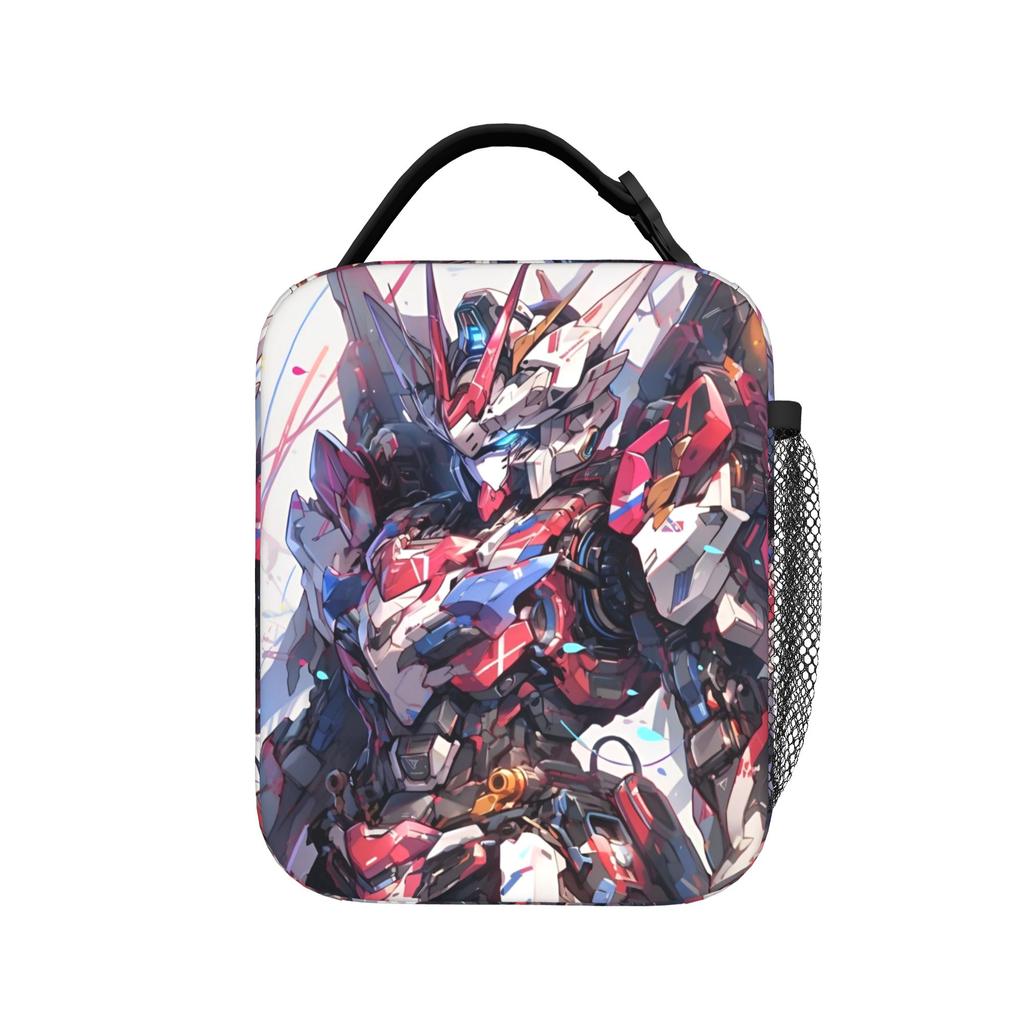 Prism Mecha-Gundamms Mobile Suit Insulated Lunch Bags Large Meal Container Cooler Bag Tote Lunch Box College Food Storage Bags