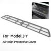 For 2025 Tesla Model 3 Y Air Inlet Protective Cover Insect-proof Net Front Air-conditioning Intake Grille Clean Car Accessories