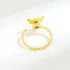 Elegant Dragonfly Spin Ring For Women Rhinestone Adjustable Minimalist Trendy Band Versatile Fashion Jewelry Gift