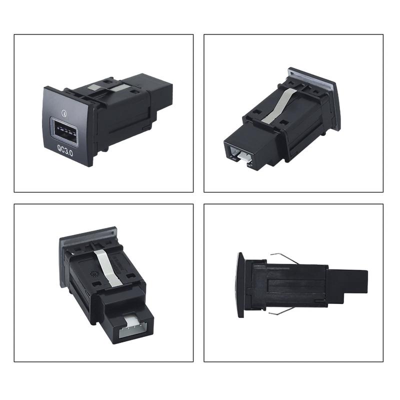 For VW Golf 6 Jetta 5 MK5 Scirocco 06-12 QC3.0 Type C PD USB Quick Car Charger Socket Nondestructive Replacement Harness 12V/24