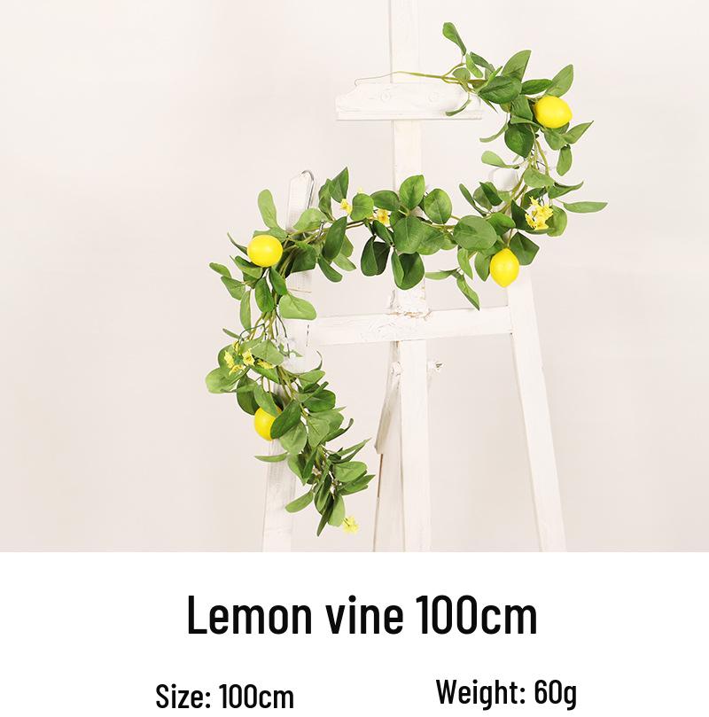 100cm Lemon Flower Vine - Artificial Decorative Home Door Hanger
