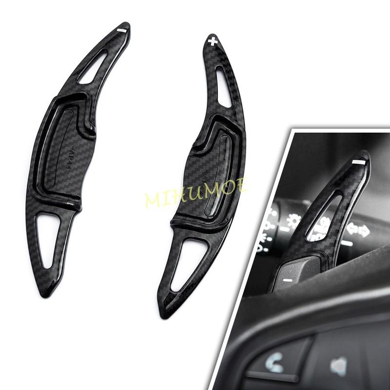 Carbon Fiber Look Steering Wheel Paddle Shift Extension For Acura MDX ILX RDX TLX RLX TL 2022 2021 2020 2019 2018 2017 2016 2015