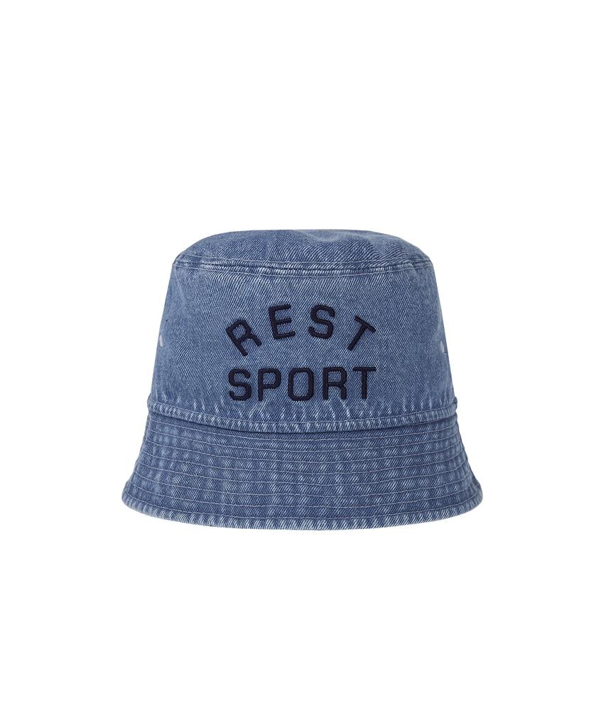 REST&RECREATION Denim Bucket Hat - Blue