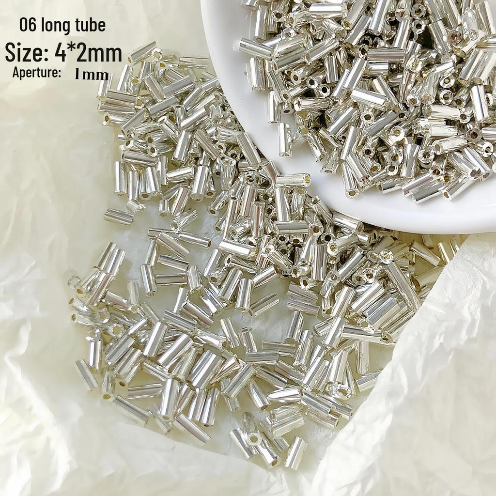 Perline di Rocaille Premium da 3mm Elettrolitiche Oro e Argento per Creazione di Gioielli Fai da Te