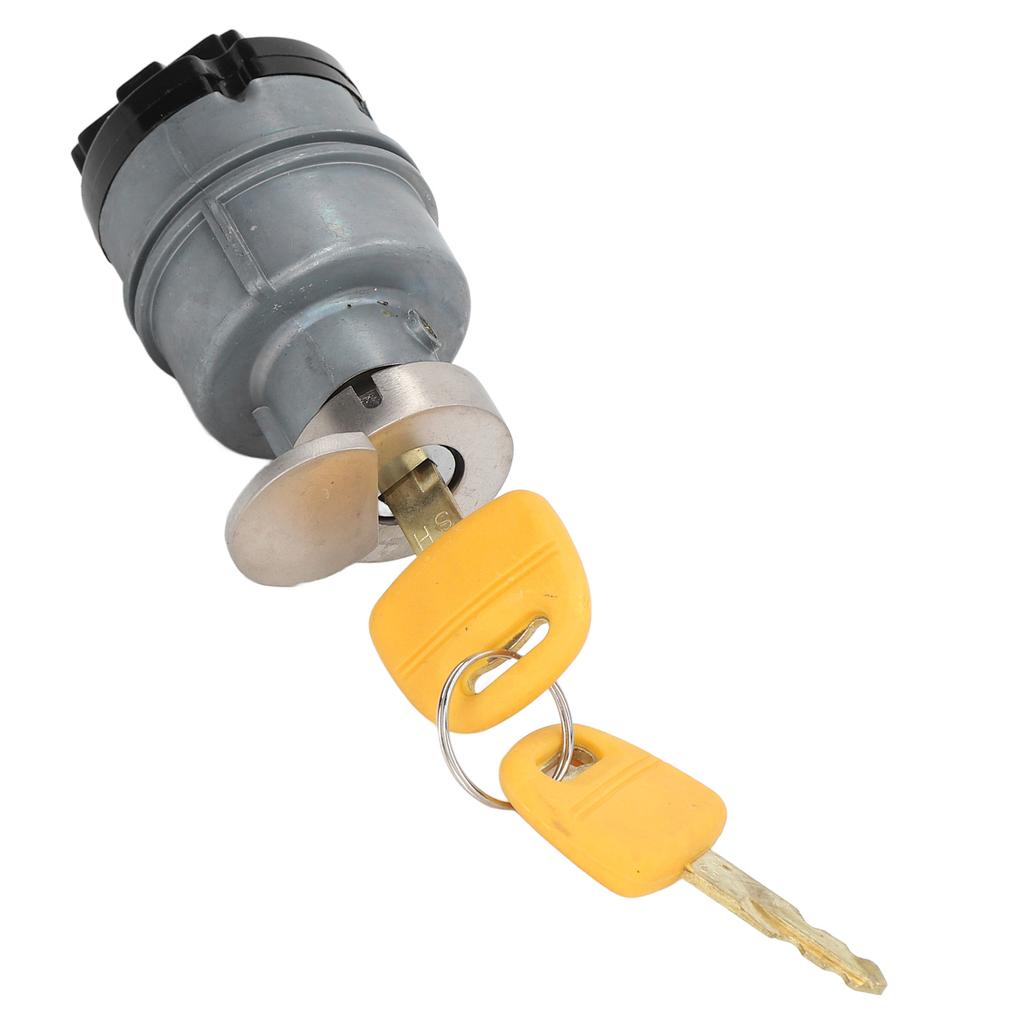 Zündschalter KHR3078 Legierungsstahl Rotkupfer Bagger Zündstartschalter mit 2 Stück Schlüsseln für