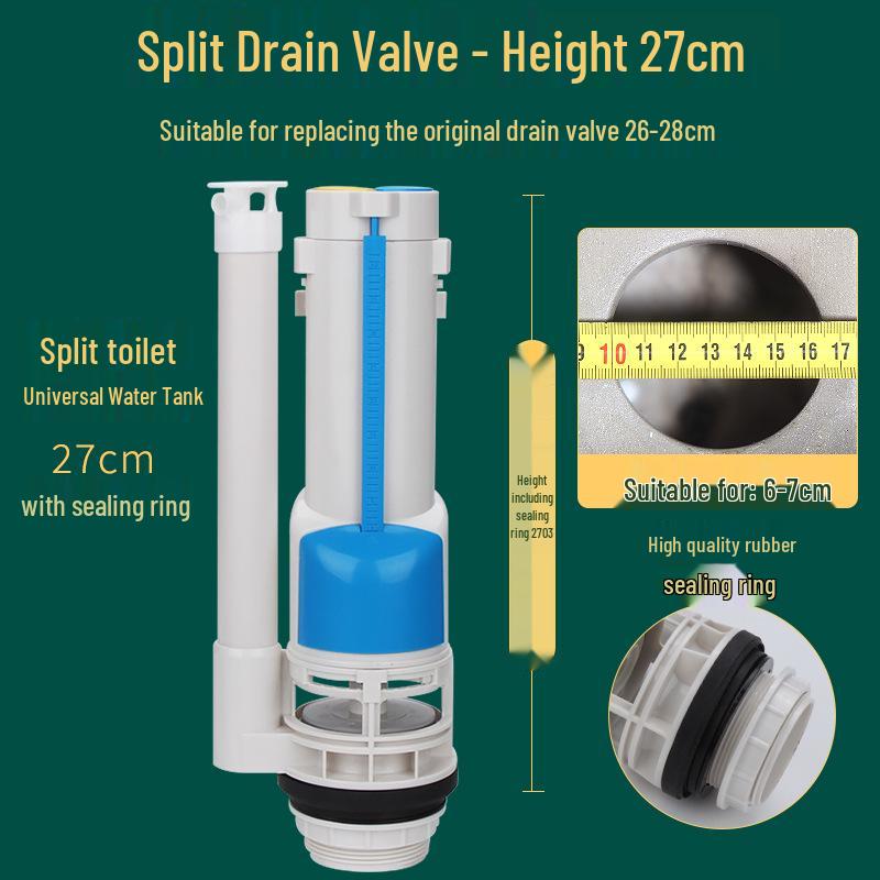 WDI Water-Saving Flush Valve Kit for Squat Toilets