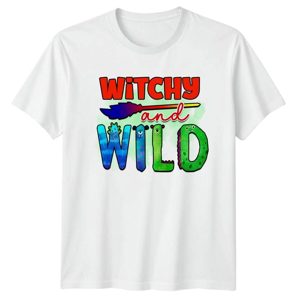 Witchy And Wild Unisexs TShirt Monsters Halloween Halloween Gift For Her S