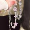 Luxury Exquisite Shiny Zircon Blossom Bracelet for Women Korean Fashion Bow Wave Moon Charm Bracelets Girls Party Jewelry Gift