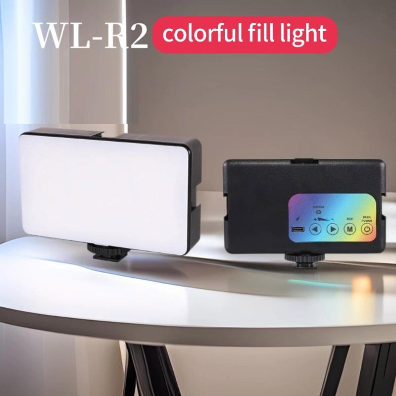 Handy-Licht LED Dimmbares Selfie-Licht für Handy und Kamera mit 1800mAh Akku 3 Lichtmodi für Fotografie Video