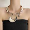 Draweye Iperbole Collane Irregolari per Donna Stile Punk Collane Choker Vintage Gioielli Moda Hiphop Collari Per Donna