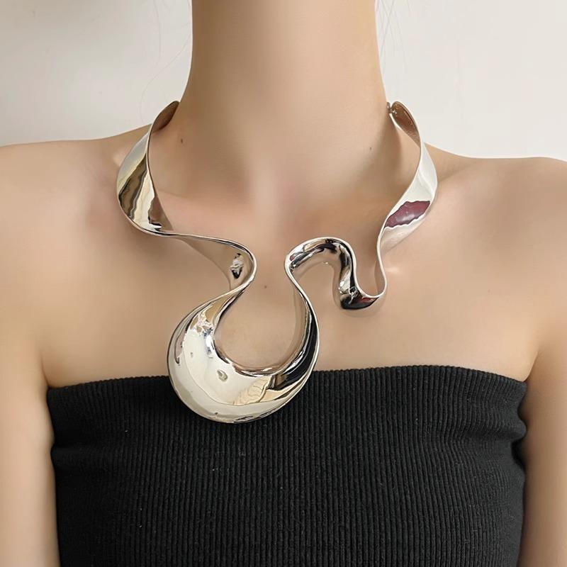 Draweye Iperbole Collane Irregolari per Donna Stile Punk Collane Choker Vintage Gioielli Moda Hiphop Collari Per Donna
